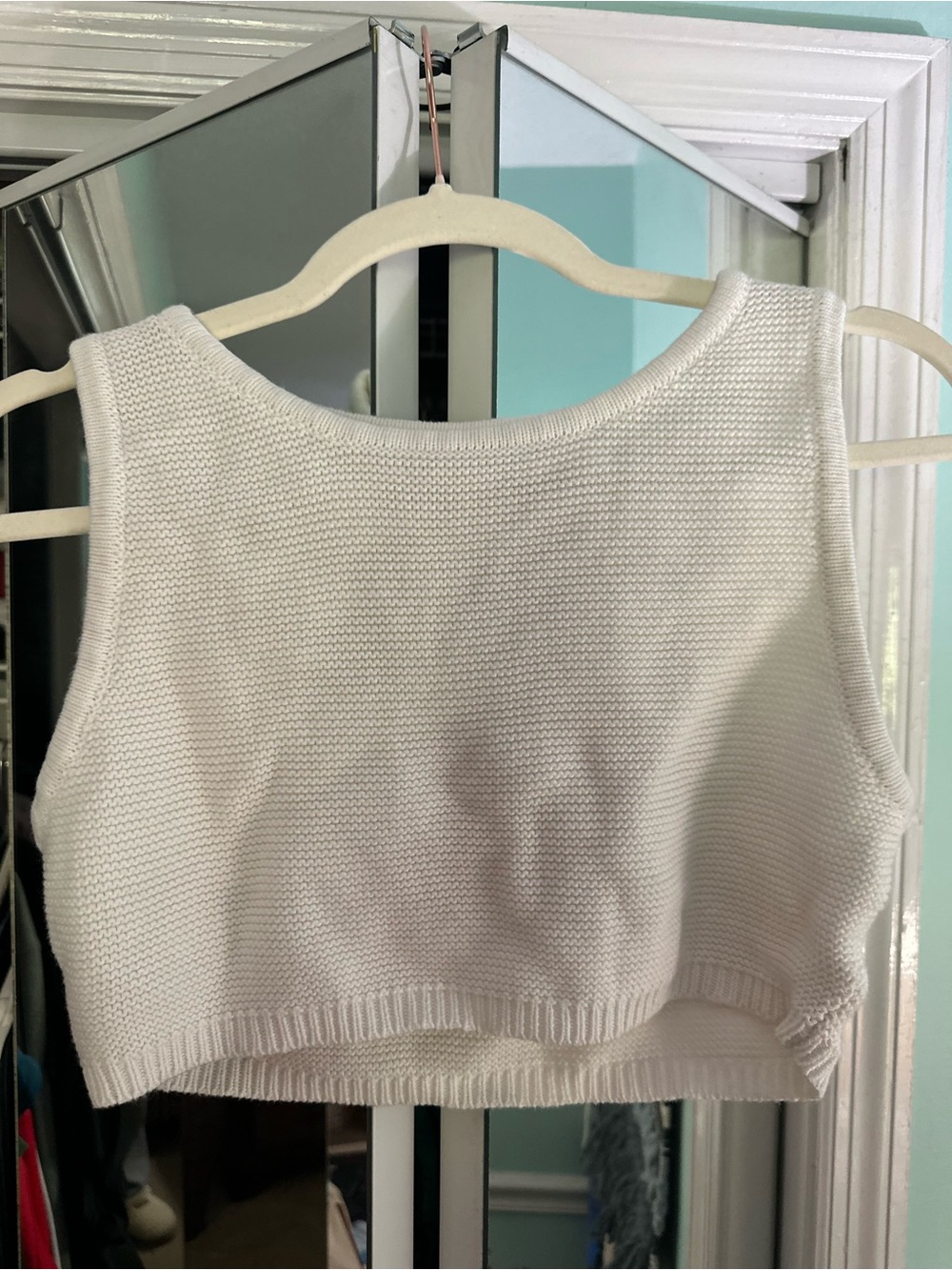 SABO Knit Cropped Sweater Tank Size Small Like New